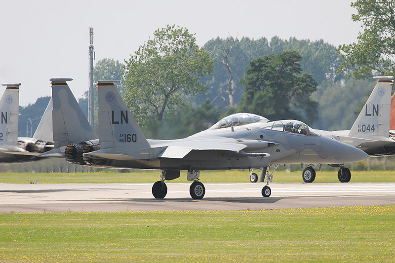 F-15C Eagles, 493rd FS, US Air Force
