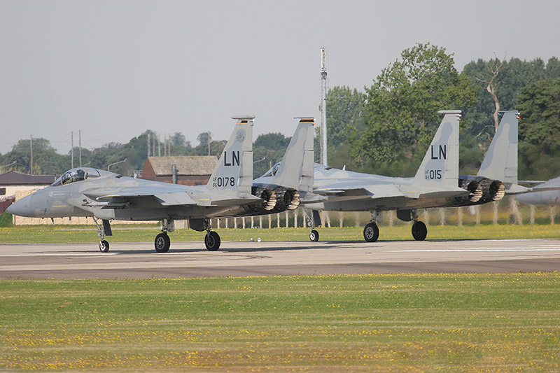 F-15C Eagles, 493rd FS, US Air Force