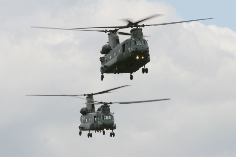 Chinook HC.2s, 18(B) Sqn, RAF