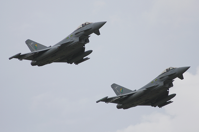Typhoon F.2s, 3(F) Sqn, RAF