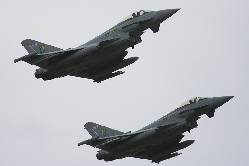 Typhoon F.2s, 3(F) Sqn, RAF