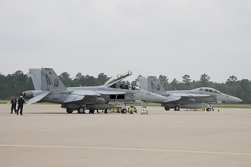 F/A-18F Super Hornets, VFA-11 <i>Red Rippers</i>, USN