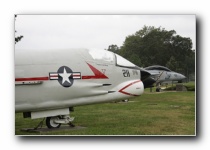 F-8J Crusader, VF-211 <i>Fighting Checkmates</i>, USN<br>F-14D Tomcat, VFA-103 <i>Jolly Rogers</i>, USN