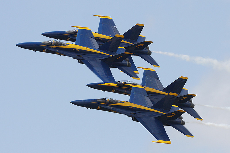 F/A-18A Hornets & F/A-18B Hornet, <i>The Blue Angels</i>, USN