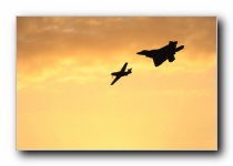 F-22A Raptor, 27th FS, USAF<br>P-51D Mustang 'Little Horse